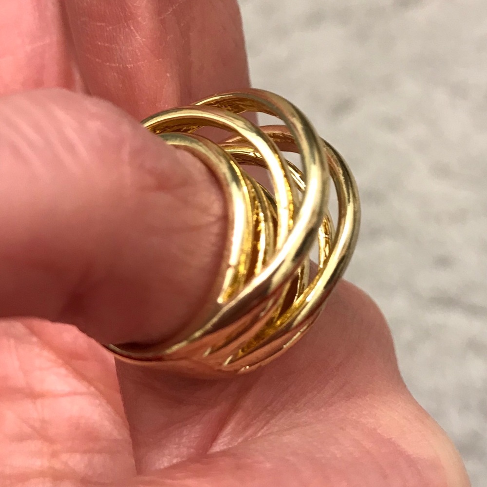 Banana Republic Infinity Circle Statement Ring - image 2